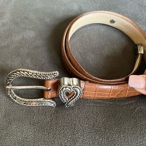 Brighton Leather Belt with Hearts